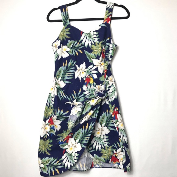 hawaiian wrap dress